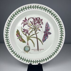 Portmeirion Botanic Garden 10 1/2" Dinner Plate Amaryllis Reginae Mexican Lily